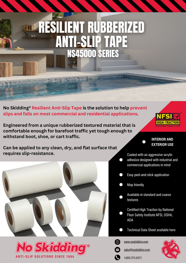 Resilient Rubberized Anti-Slip Tape - NS45000 Series