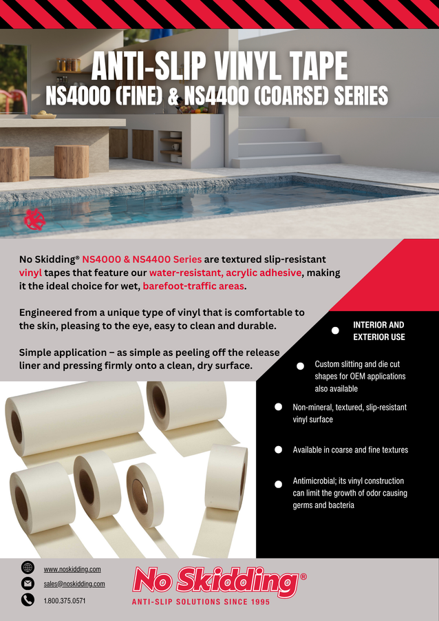 Textured Vinyl Anti-Slip Tape - NS4000 & NS4400 Series