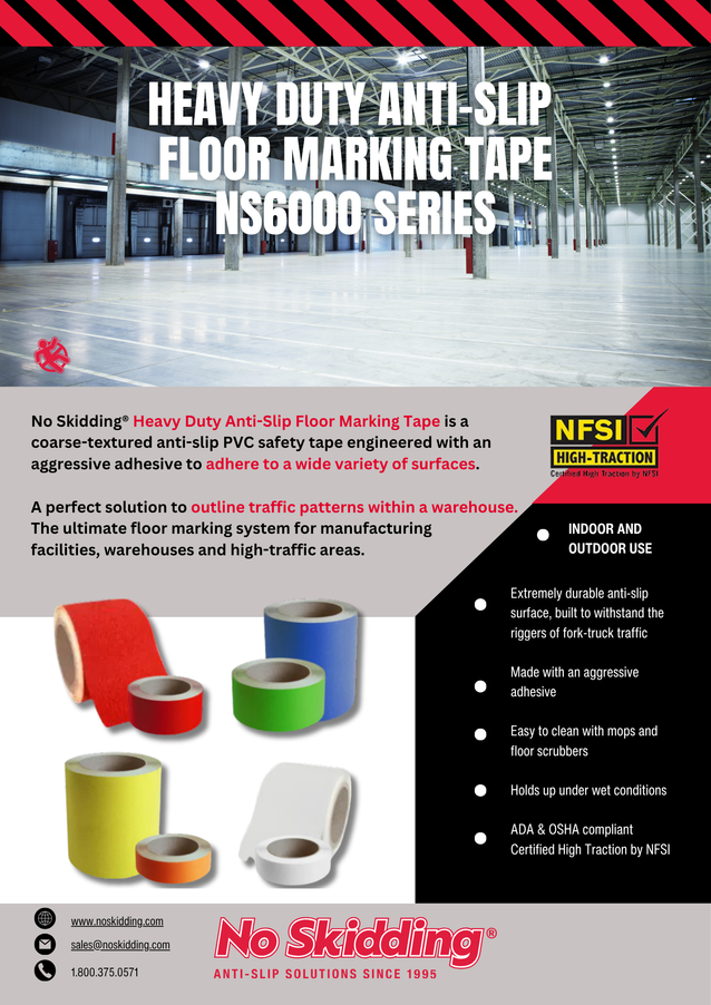 Floor Marking Tape - Heavy Duty Anti-Slip - NS6000 Series