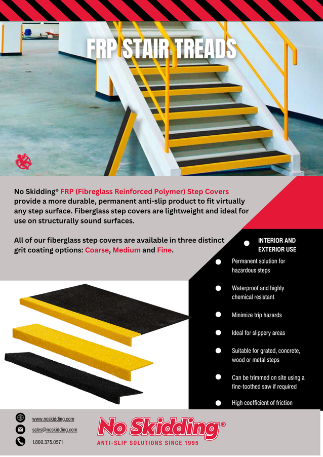 3" Deep FRP Step Covers (1" Nose)
