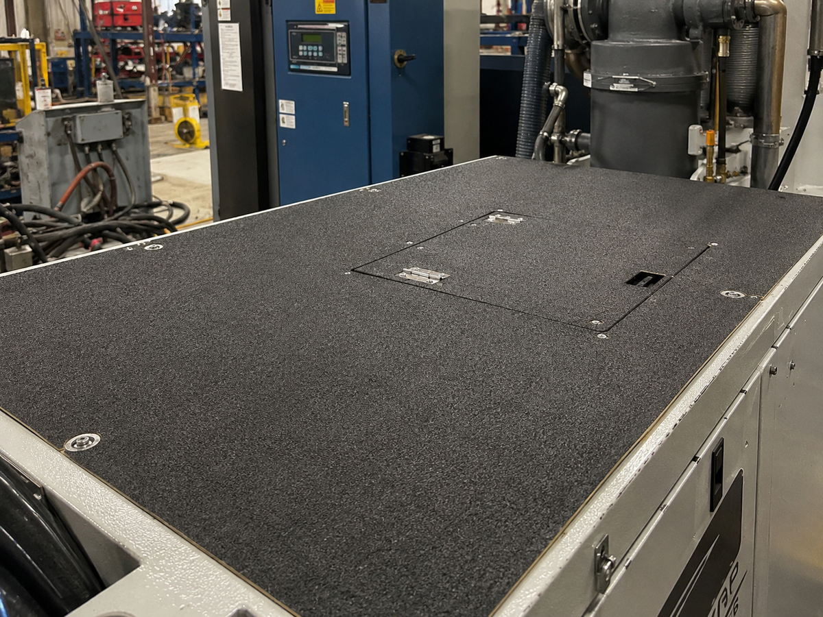 Custom anti-slip traction surface fitted to industrial OEM equipment