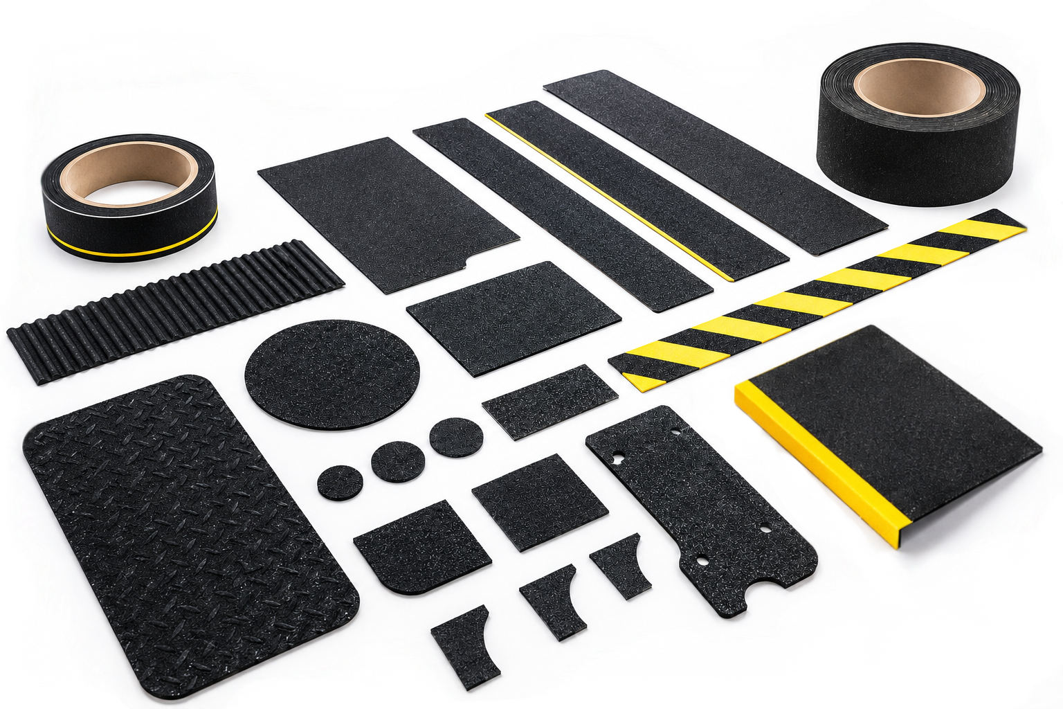 Custom anti-slip tapes, pads and precision-cut OEM traction components