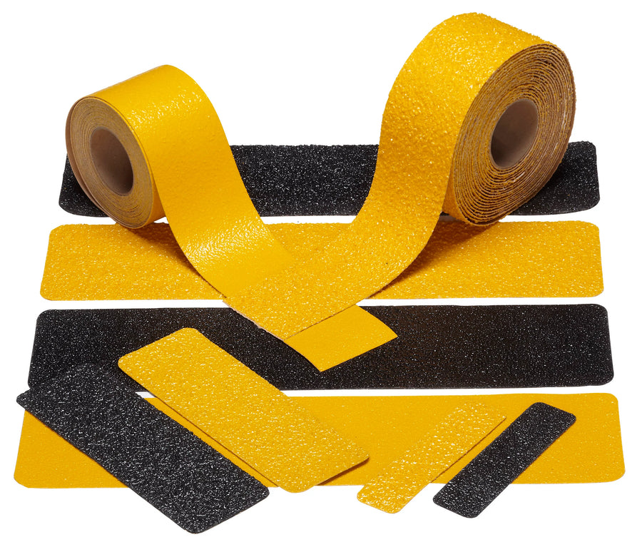 No Skidding anti-slip and safety tapes for stairs, floors and walkways