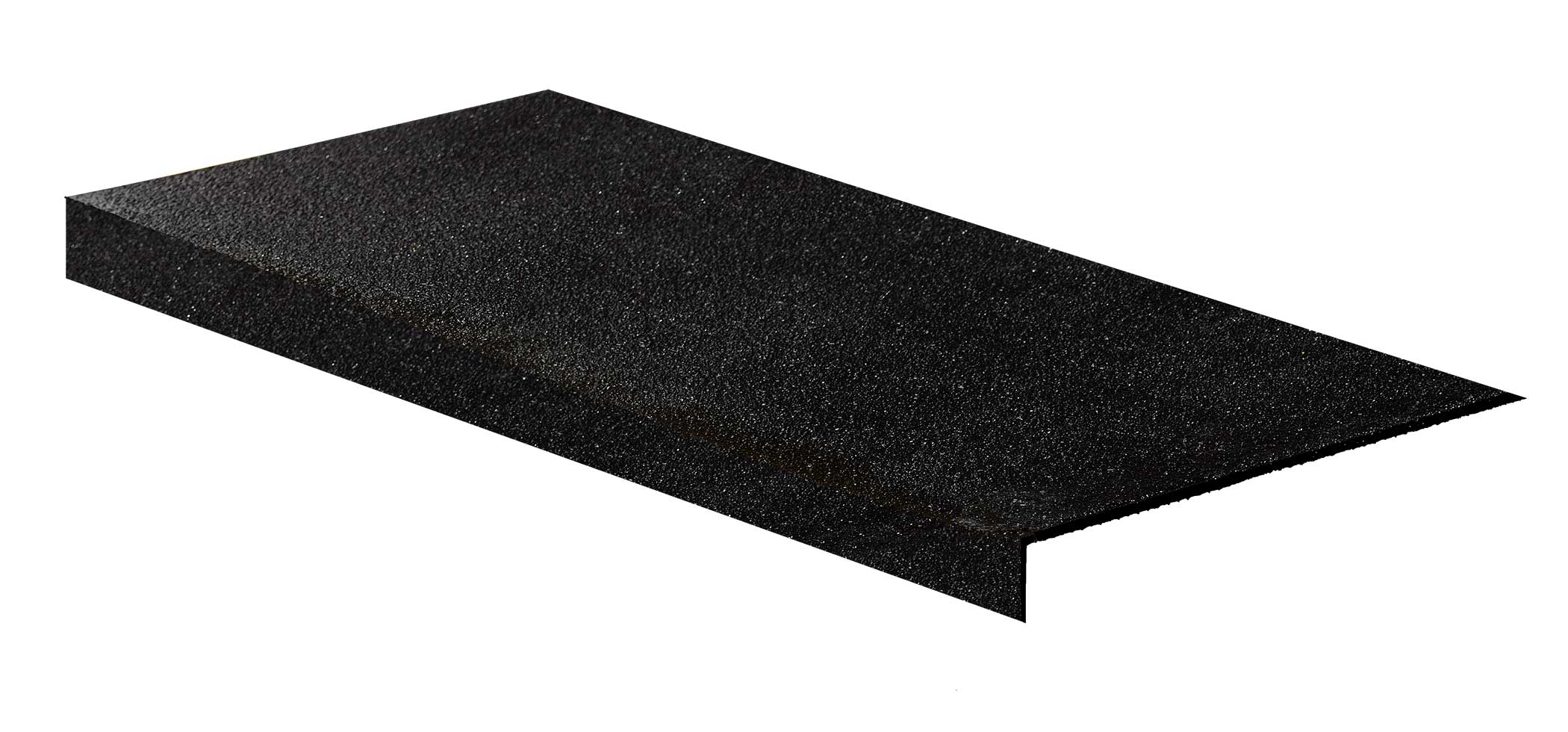 rubber tread covers 9" Deep FRP Step Covers (1" Nose) Yellow & Black / 32" / Medium