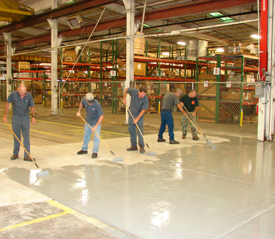 Non Slip Flooring Paint for Production Areas: Hard Dry in 40 Mins